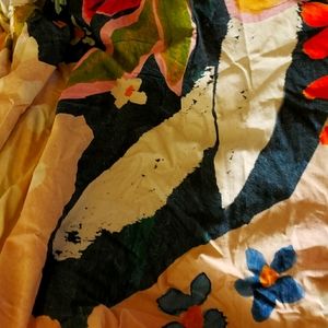 Anthropology Queen size comforter cover.